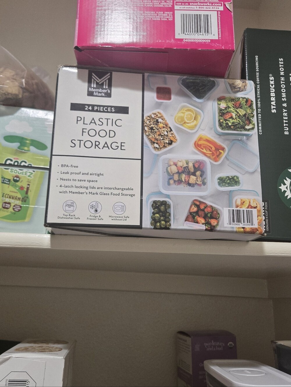 Member's Mark White Plastic Food Storage - 24-Piece Set